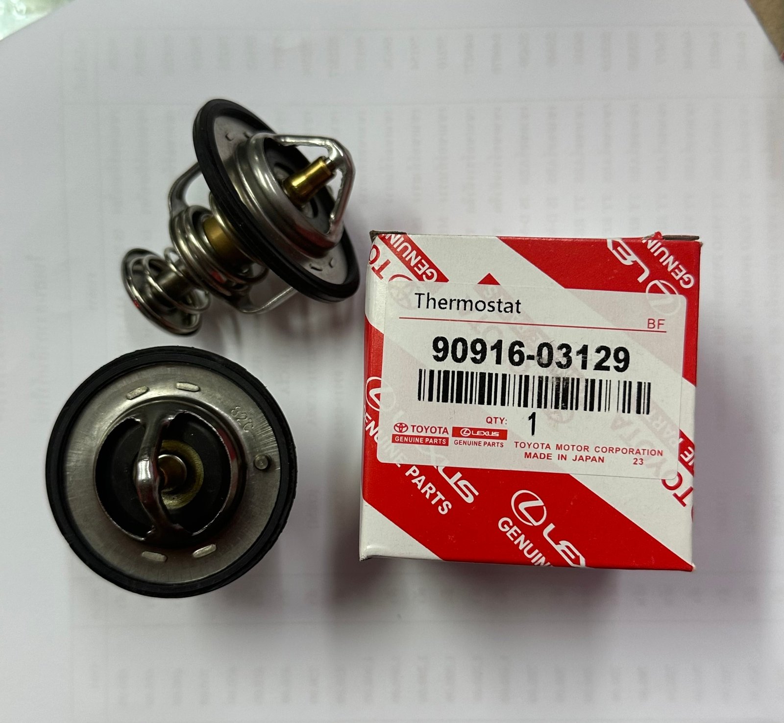 วาล์วน้ำ. CAMRY  ACV30.   WISH.  ALTIS  03-16.  แบบแท้