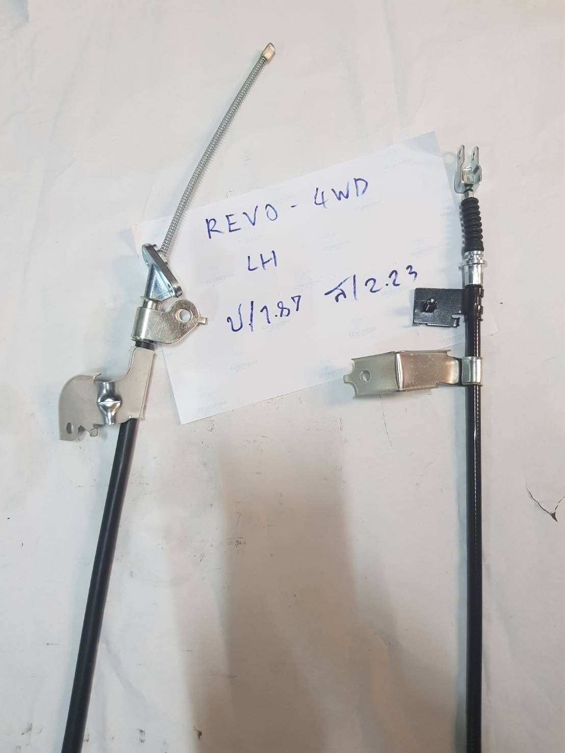 สายเบรคมือ T/T. REVO 4wd. พร้อมแป้นยึดคัสชี  Lh